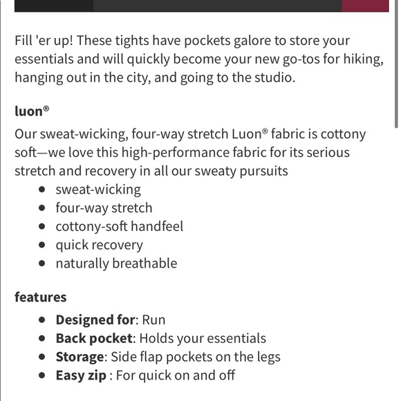 Lululemon Scenic Route 7/8 cropped leggings - Picture 13 of 13